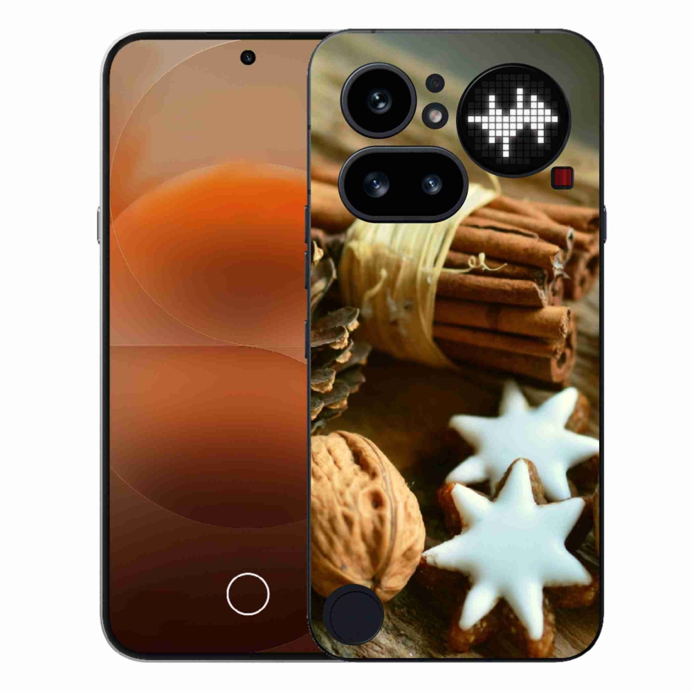 Gelový kryt mmCase na Nothing Phone (4a) - skořice a perníčky