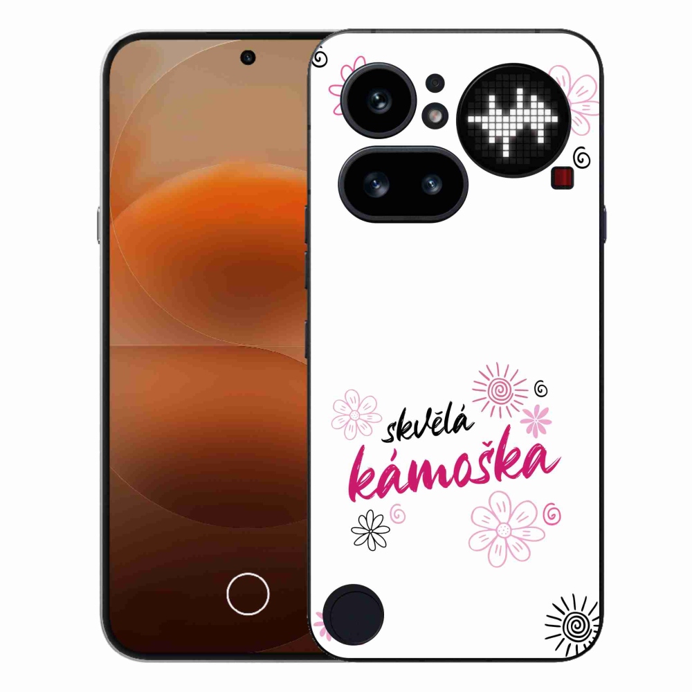 Gelový kryt mmCase na Nothing Phone (4a) - skvělá kámoška bílé pozadí