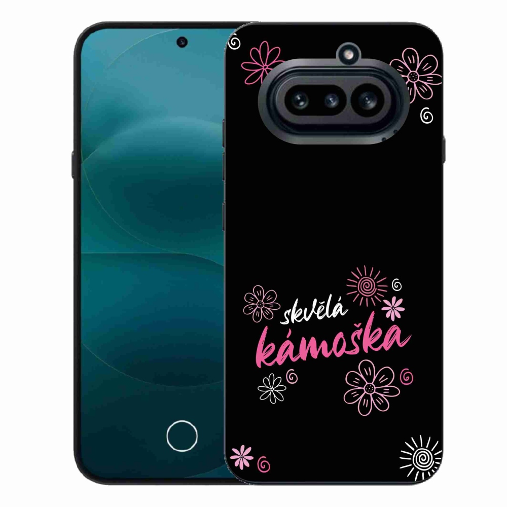 Gelový kryt mmCase na Nothing Phone (4a) - skvělá kámoška černé pozadí