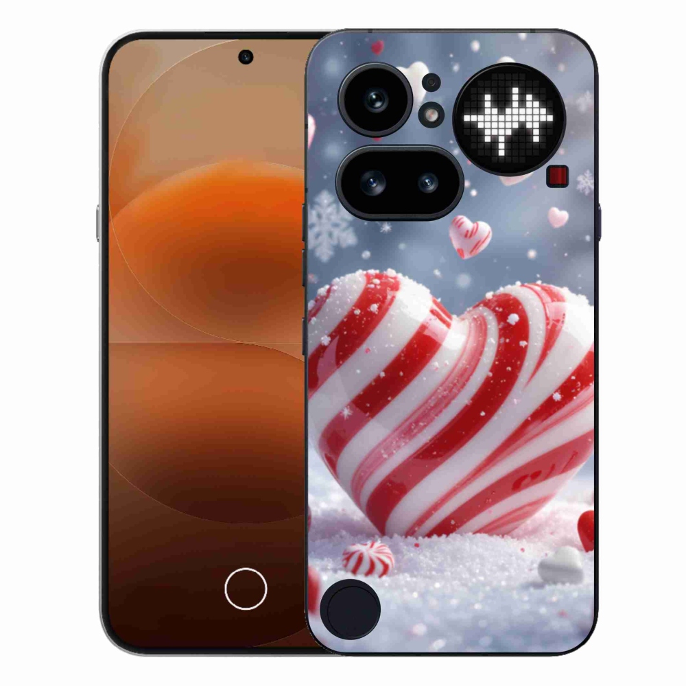Gelový kryt mmCase na Nothing Phone (4a) - sladké srdce
