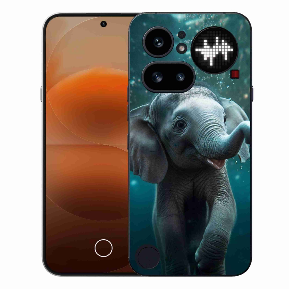 Gelový kryt mmCase na Nothing Phone (4a) - slůně pod vodou