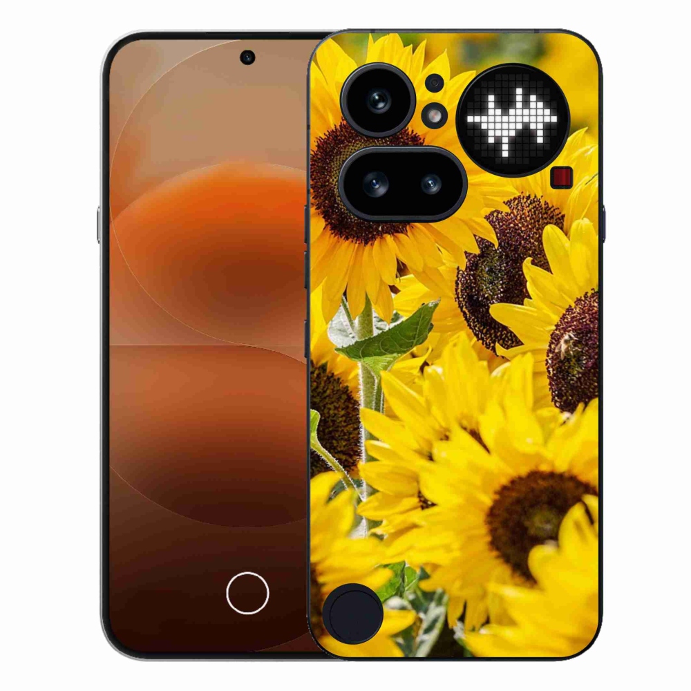 Gelový kryt mmCase na Nothing Phone (4a) - slunečnice
