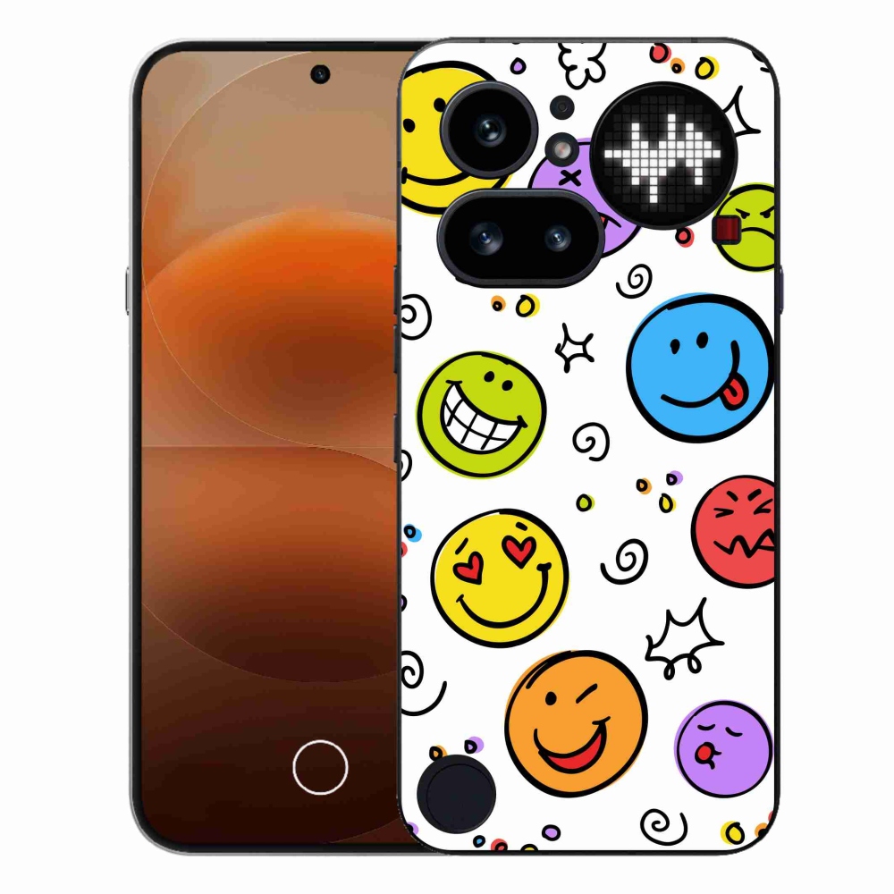 Gelový kryt mmCase na Nothing Phone (4a) - smajlíci