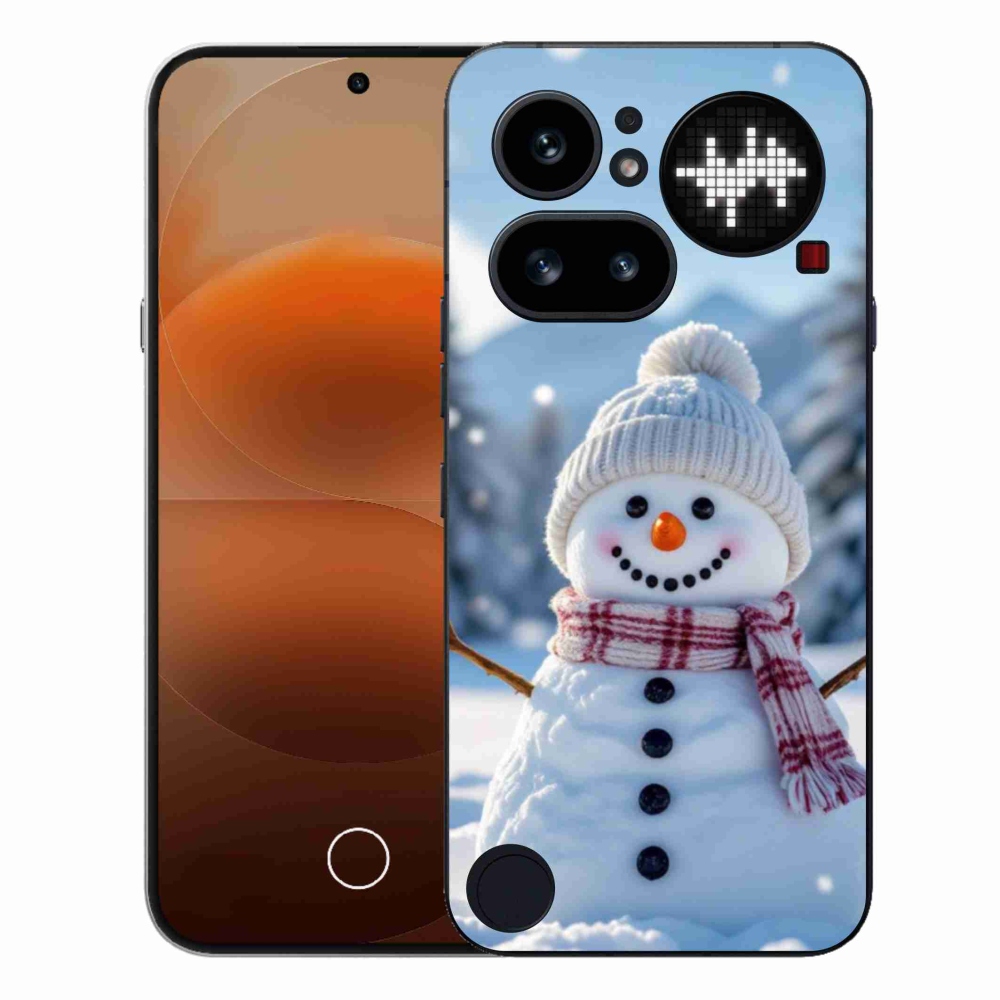 Gelový kryt mmCase na Nothing Phone (4a) - sněhulák 3