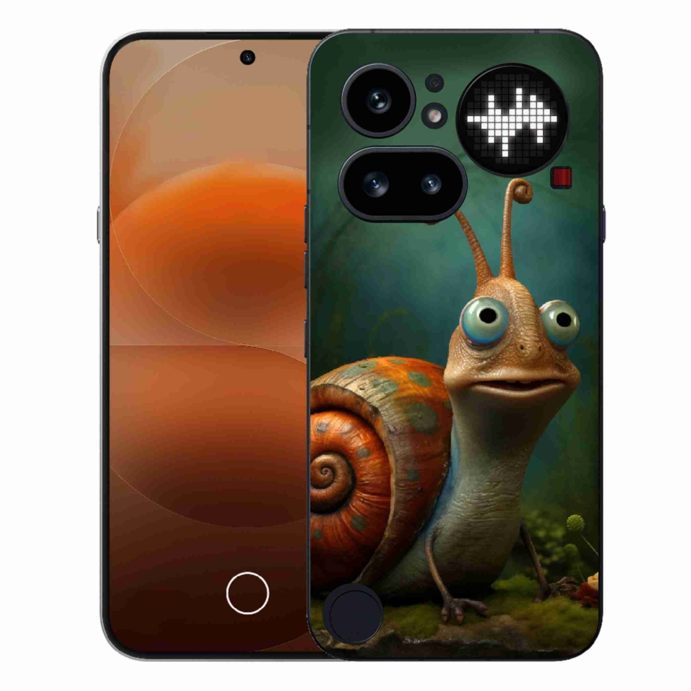 Gelový kryt mmCase na Nothing Phone (4a) - šnek