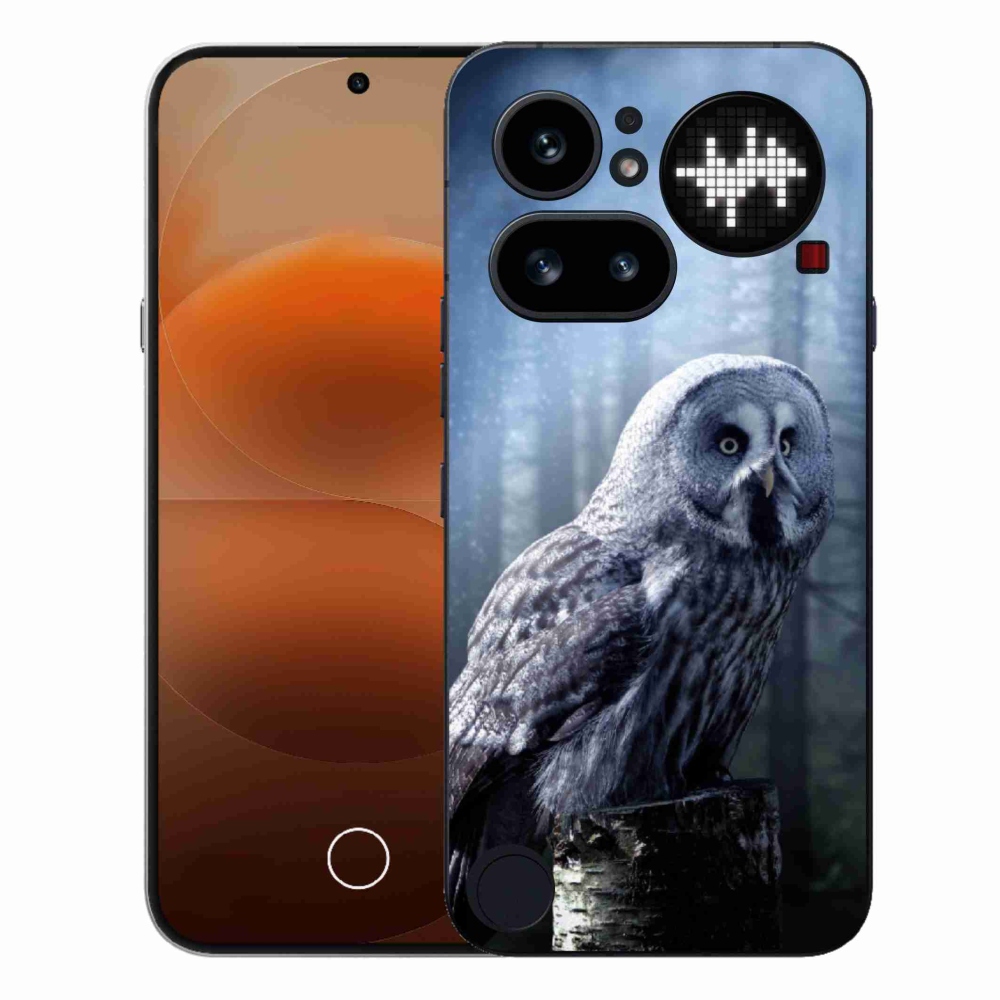Gelový kryt mmCase na Nothing Phone (4a) - sova