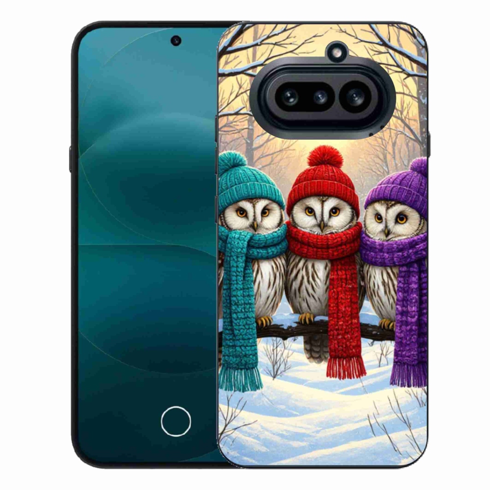 Gelový kryt mmCase na Nothing Phone (4a) - soví přátelé