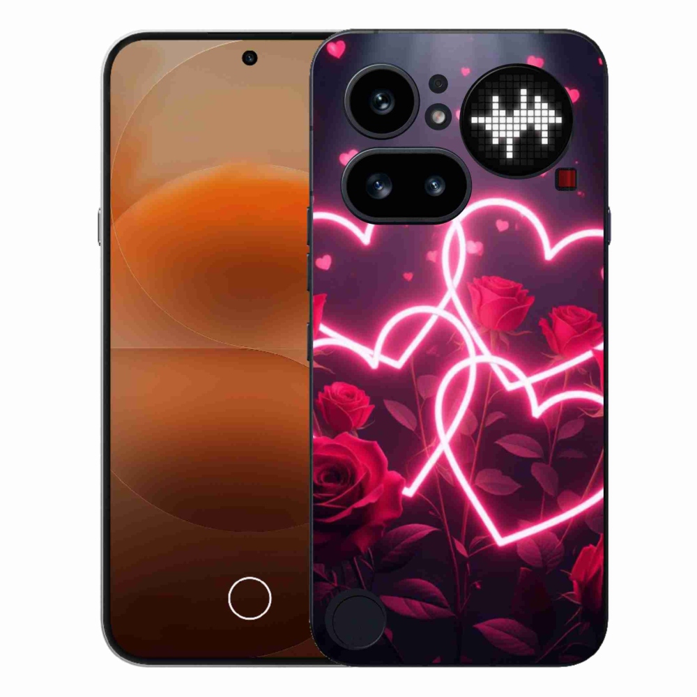 Gelový kryt mmCase na Nothing Phone (4a) - srdce lásky