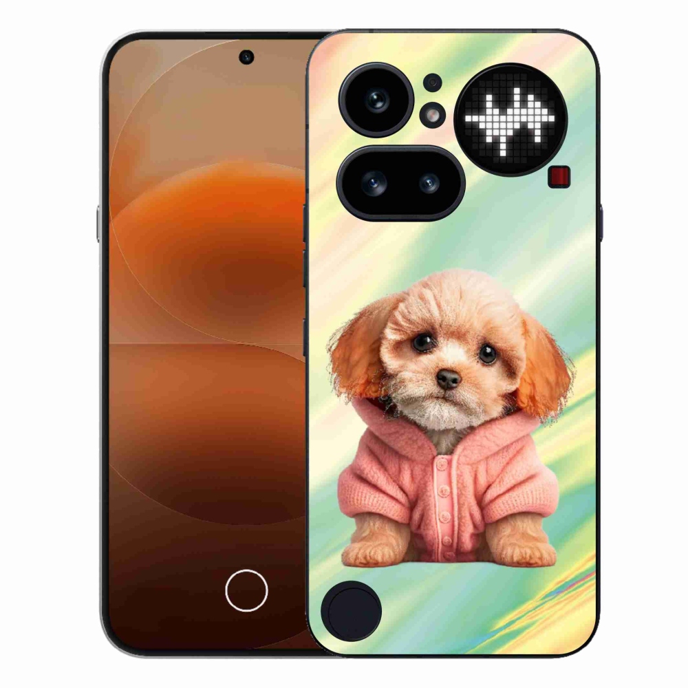 Gelový kryt mmCase na Nothing Phone (4a) - štěně ve svetru