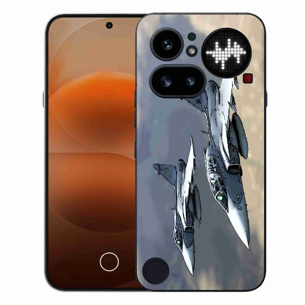 Gelový kryt mmCase na Nothing Phone (4a) - stíhačky