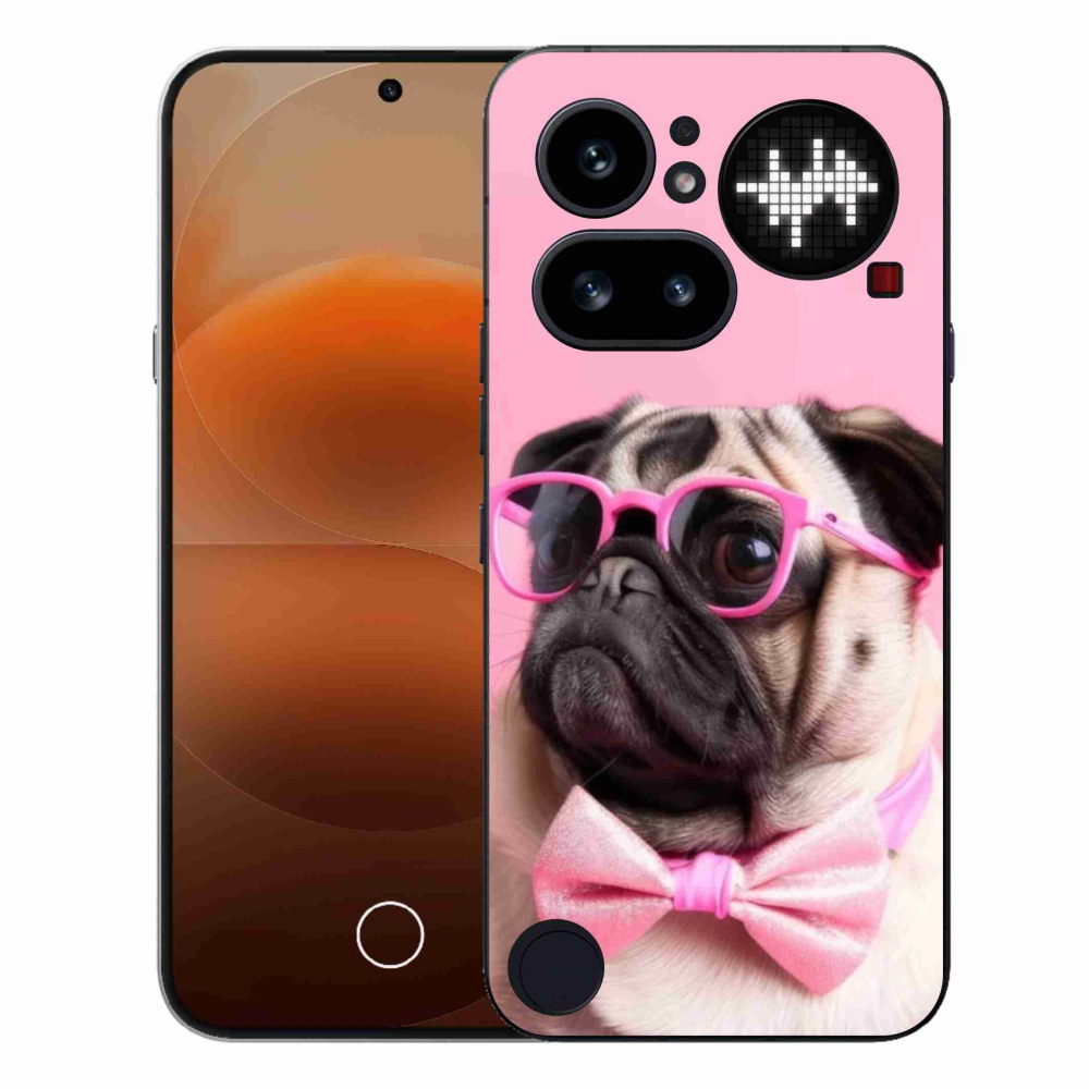 Gelový kryt mmCase na Nothing Phone (4a) - stylový mops