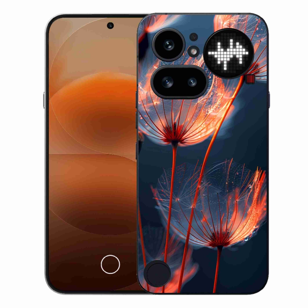 Gelový kryt mmCase na Nothing Phone (4a) - světélkující chmýří