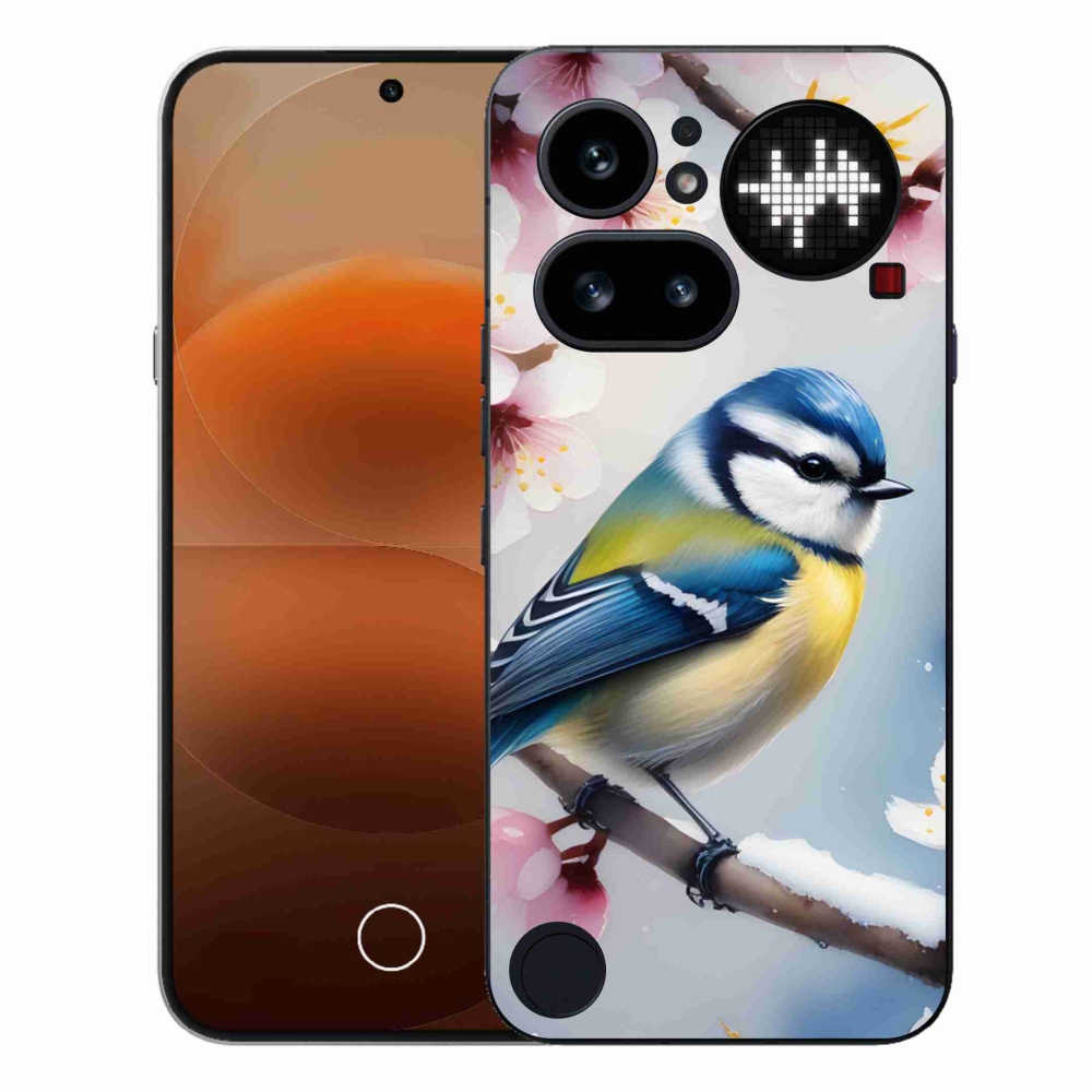 Gelový kryt mmCase na Nothing Phone (4a) - sýkorka