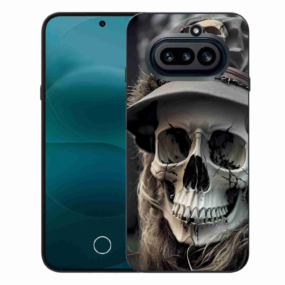 Gelový kryt mmCase na Nothing Phone (4a) - temná lebka
