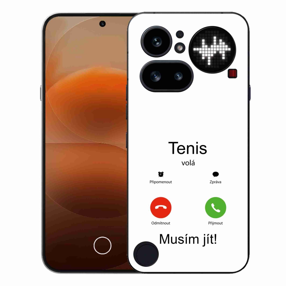 Gelový kryt mmCase na Nothing Phone (4a) - tenis volá bílé pozadí
