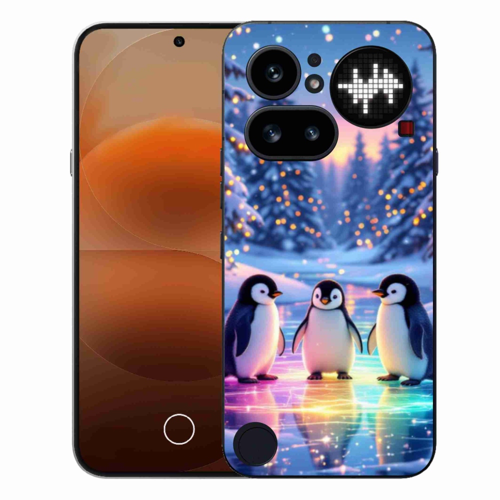 Gelový kryt mmCase na Nothing Phone (4a) - tučnáci
