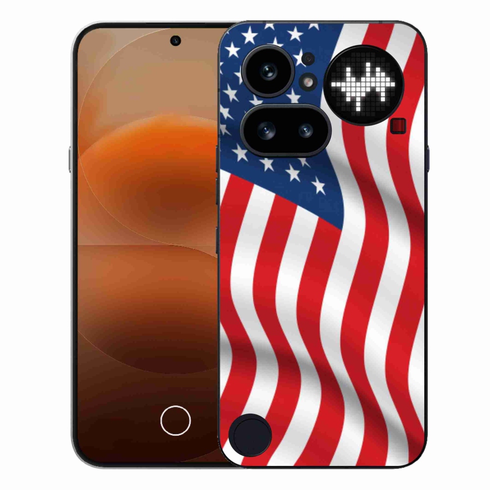 Gelový kryt mmCase na Nothing Phone (4a) - USA vlajka