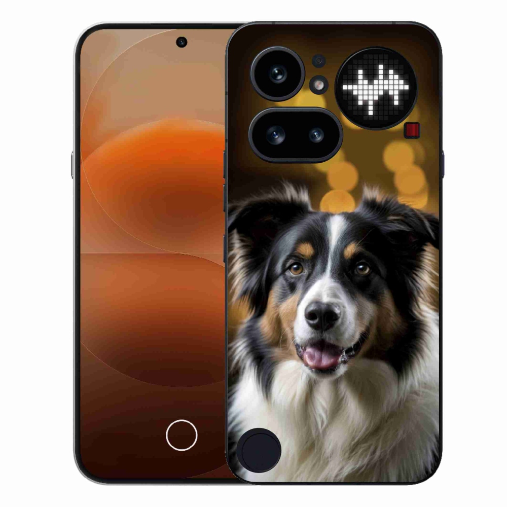 Gelový kryt mmCase na Nothing Phone (4a) - usměvavý australský ovčák