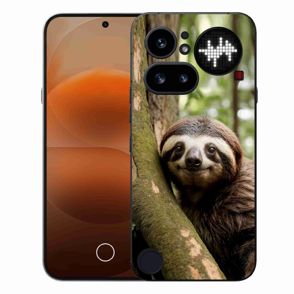 Gelový kryt mmCase na Nothing Phone (4a) - usměvavý lenochod