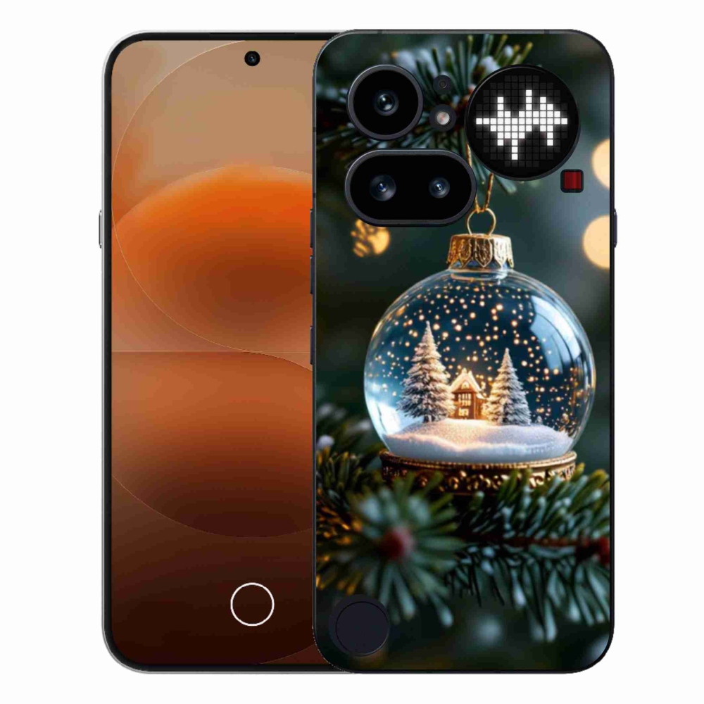 Gelový kryt mmCase na Nothing Phone (4a) - vánoční koule 2