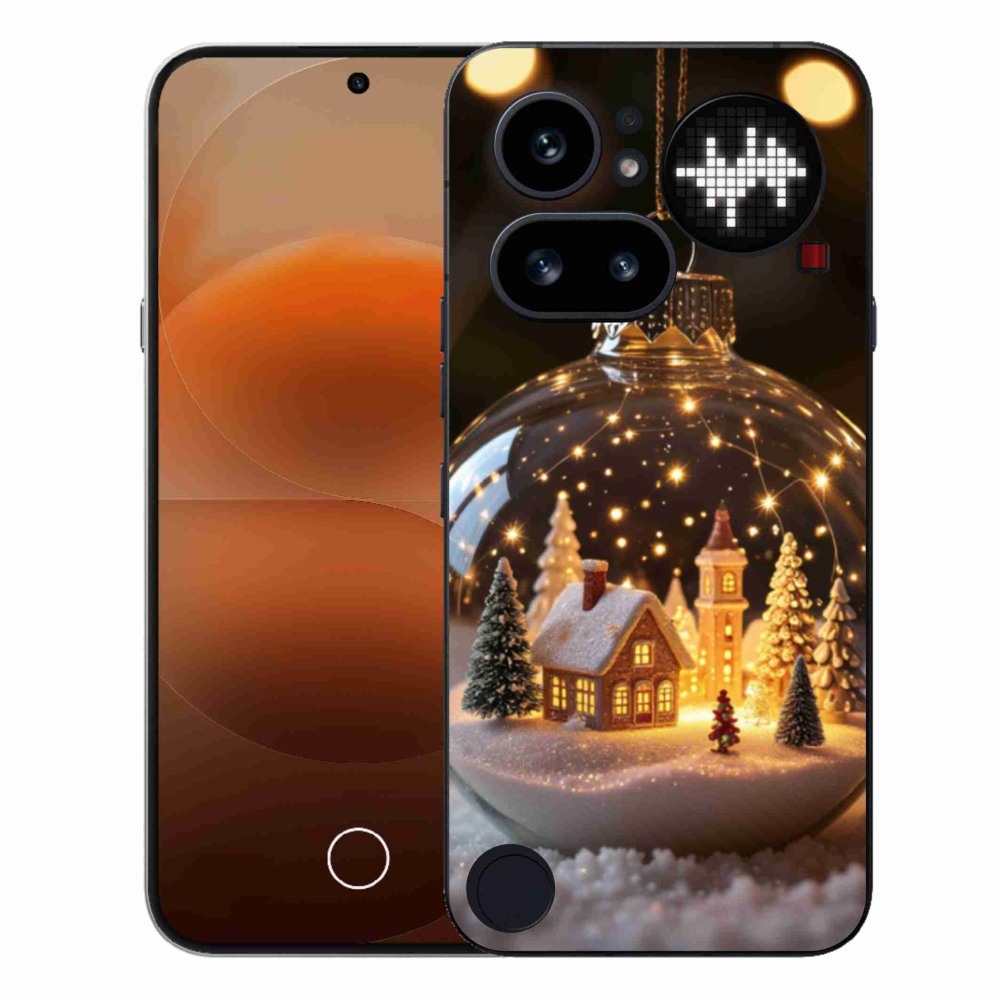 Gelový kryt mmCase na Nothing Phone (4a) - vánoční koule 3