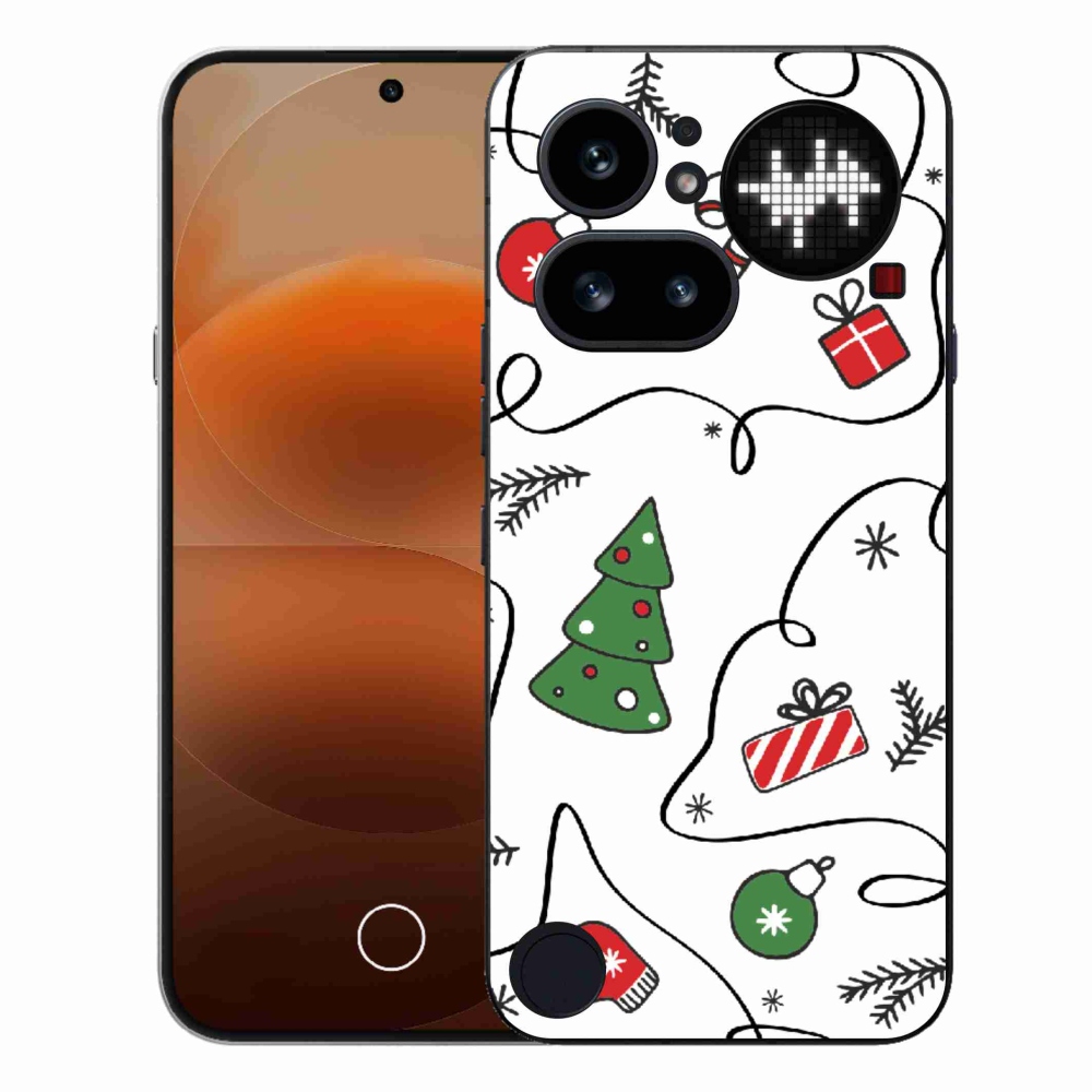 Gelový kryt mmCase na Nothing Phone (4a) - vánoční motivy