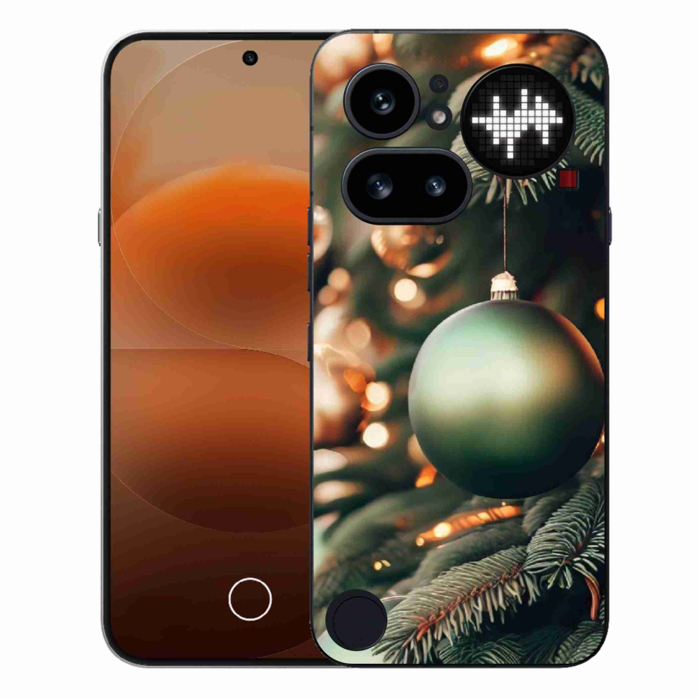Gelový kryt mmCase na Nothing Phone (4a) - vánoční ozdoby 1