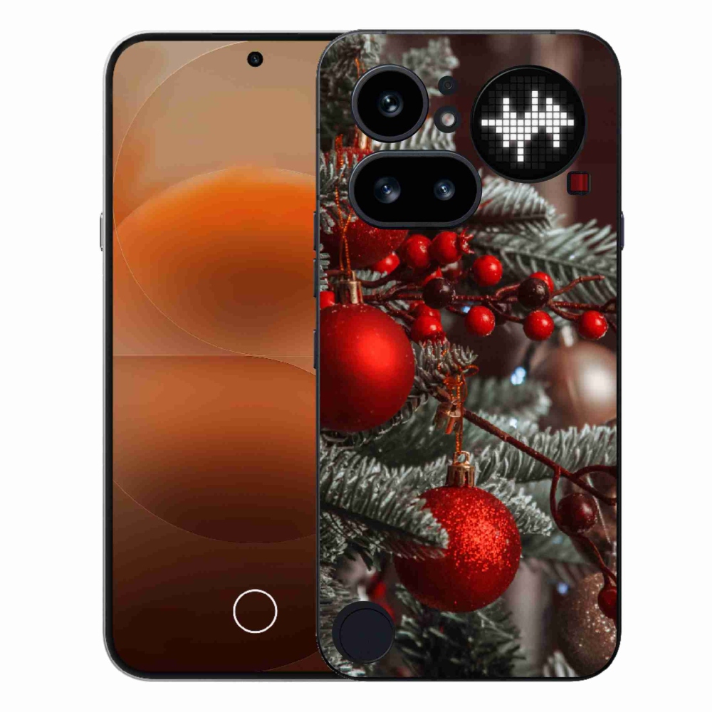 Gelový kryt mmCase na Nothing Phone (4a) - vánoční ozdoby 2