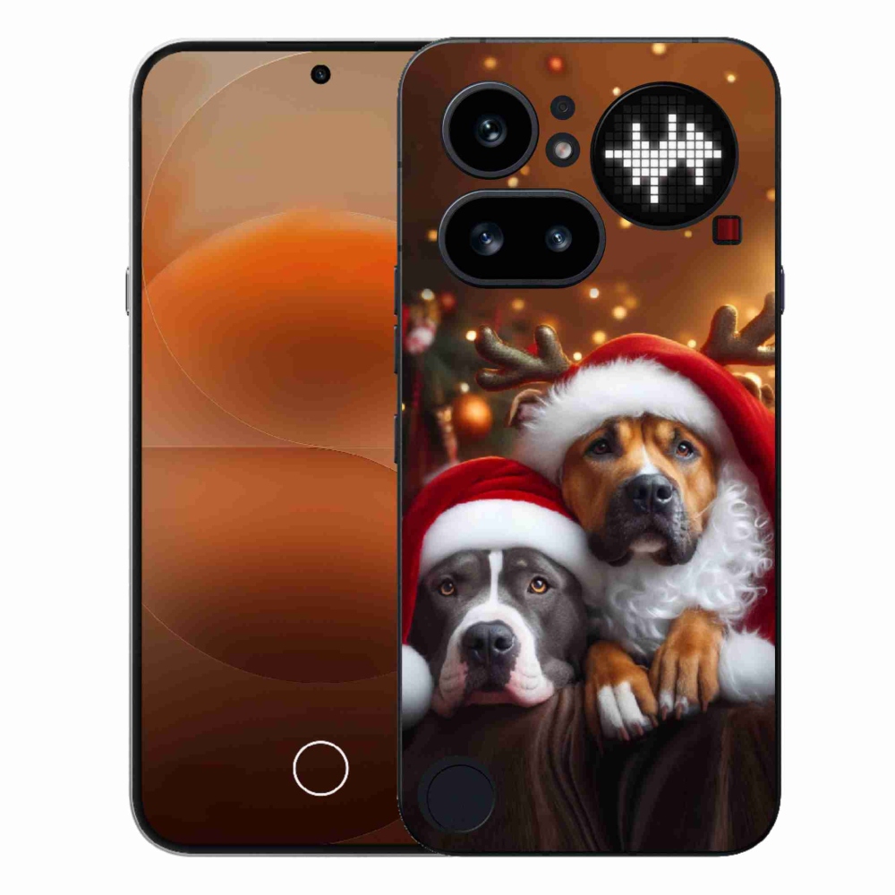 Gelový kryt mmCase na Nothing Phone (4a) - vánoční psi