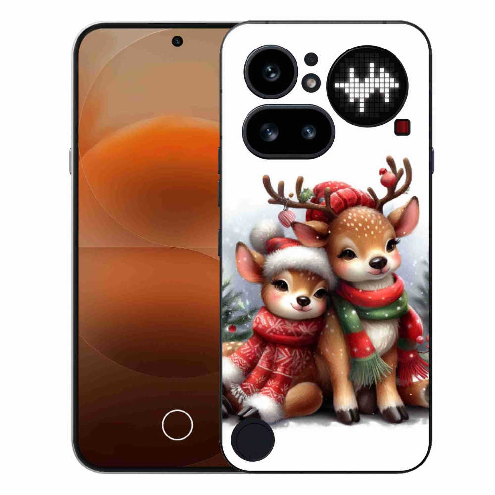 Gelový kryt mmCase na Nothing Phone (4a) - vánoční sobi
