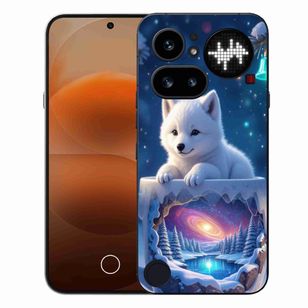 Gelový kryt mmCase na Nothing Phone (4a) - vánoční štěně