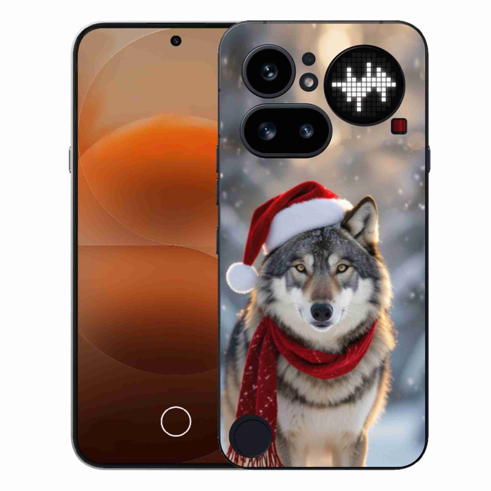 Gelový kryt mmCase na Nothing Phone (4a) - vánoční vlk