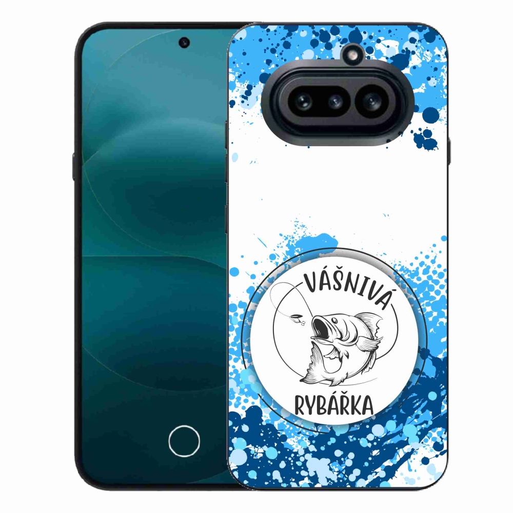 Gelový kryt mmCase na Nothing Phone (4a) - vášnivá rybářka bílé pozadí