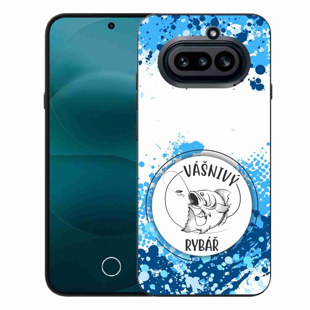 Gelový kryt mmCase na Nothing Phone (4a) - vášnivý rybář bílé pozadí