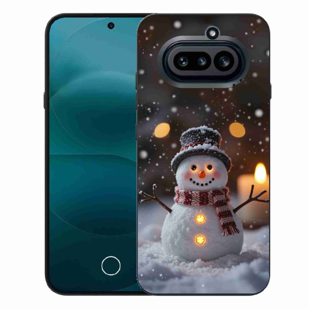 Gelový kryt mmCase na Nothing Phone (4a) - veselý sněhulák