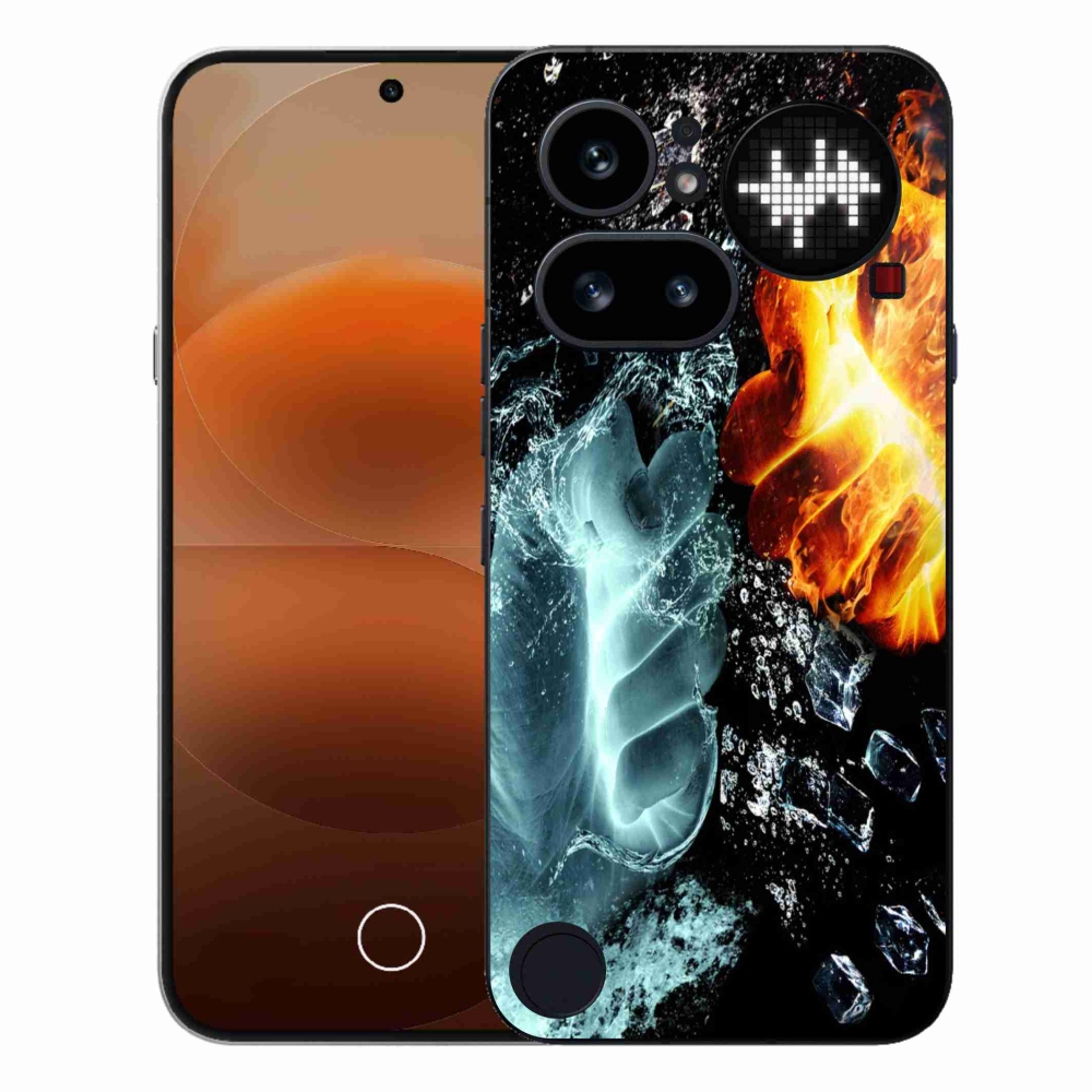Gelový kryt mmCase na Nothing Phone (4a) - voda a oheň
