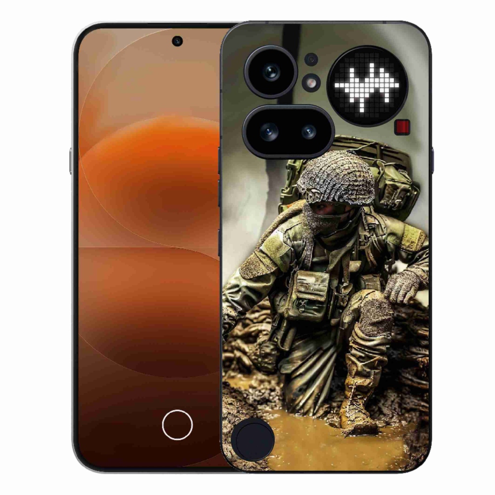Gelový kryt mmCase na Nothing Phone (4a) - voják
