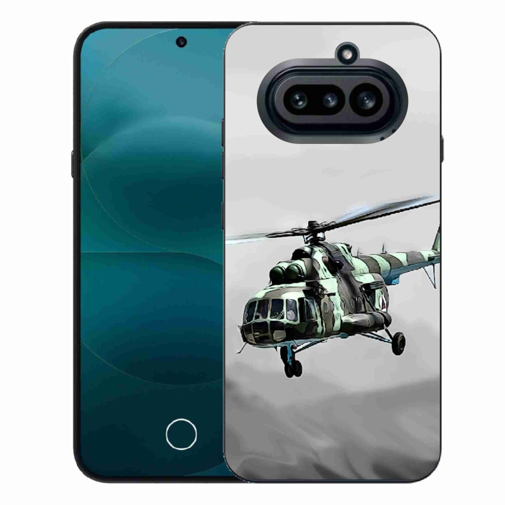 Gelový kryt mmCase na Nothing Phone (4a) - vojenský vrtulník