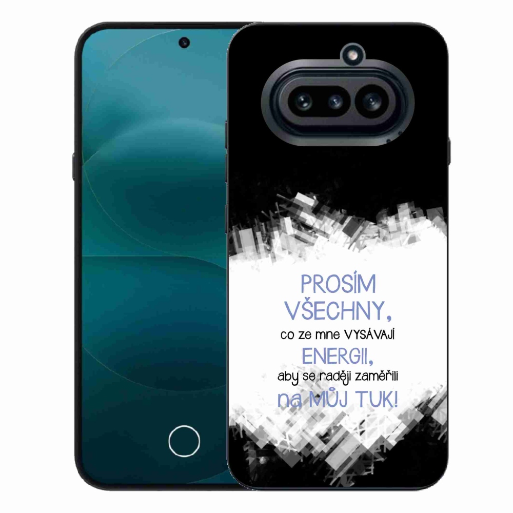 Gelový kryt mmCase na Nothing Phone (4a) - vtipný text 1 modrý