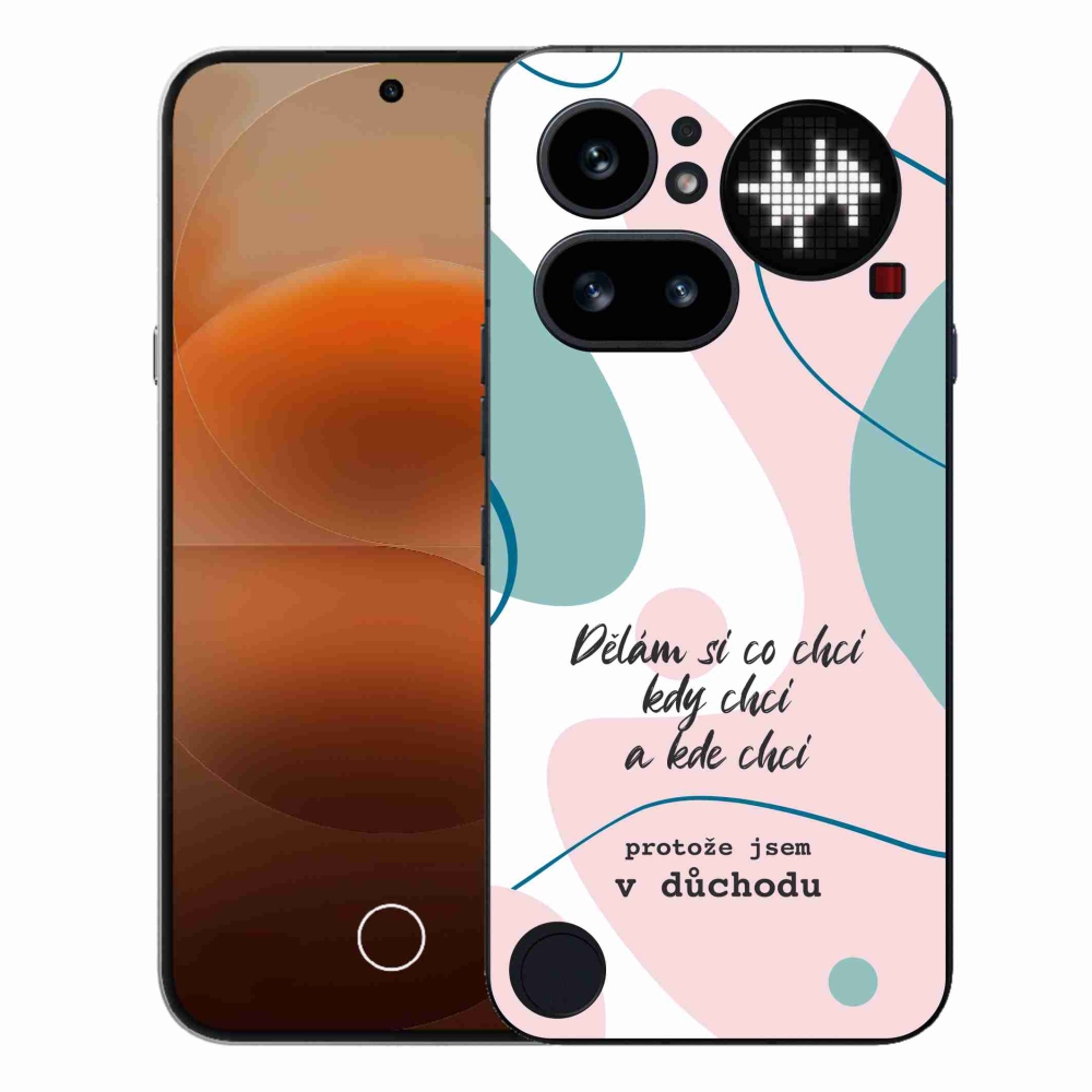 Gelový kryt mmCase na Nothing Phone (4a) - vtipný text 10 bílé pozadí