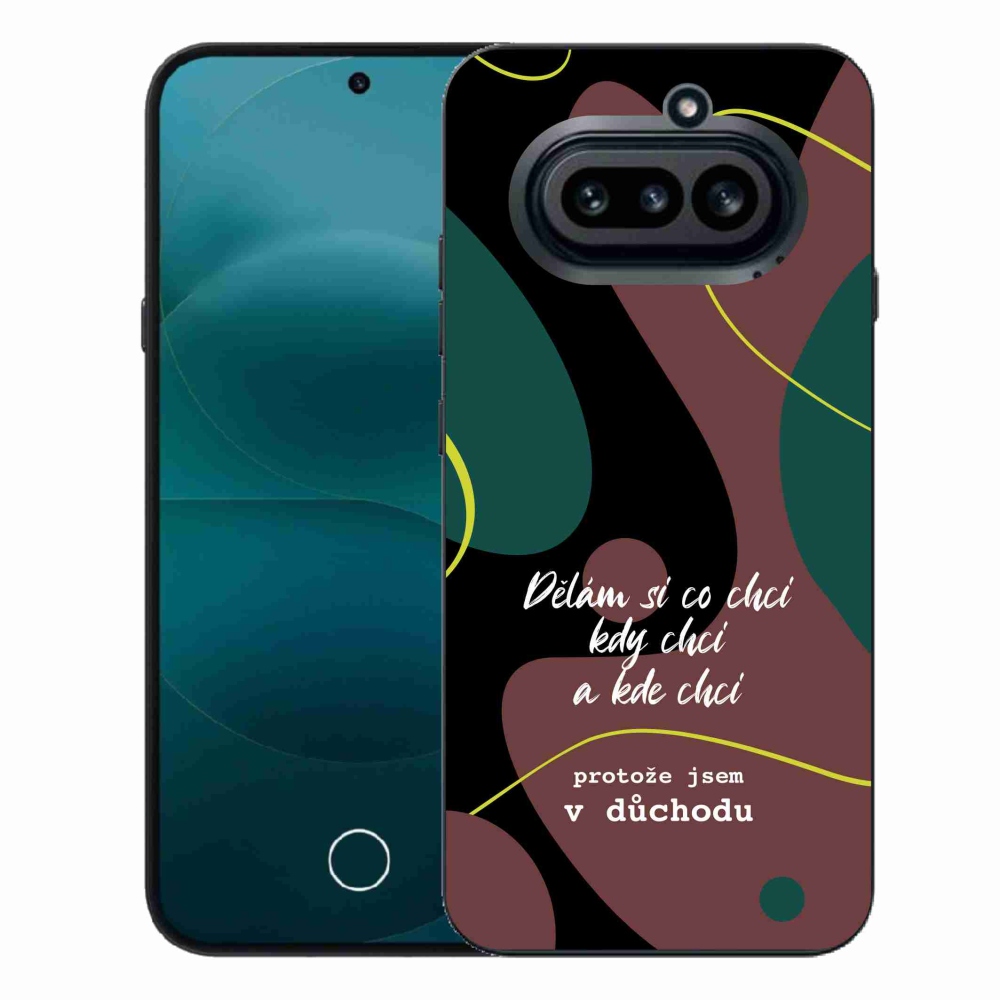 Gelový kryt mmCase na Nothing Phone (4a) - vtipný text 10 černé pozadí