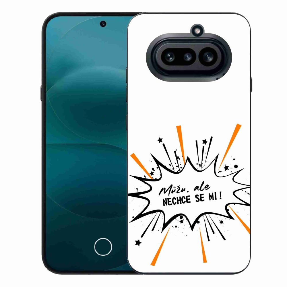 Gelový kryt mmCase na Nothing Phone (4a) - vtipný text 11 bílé pozadí