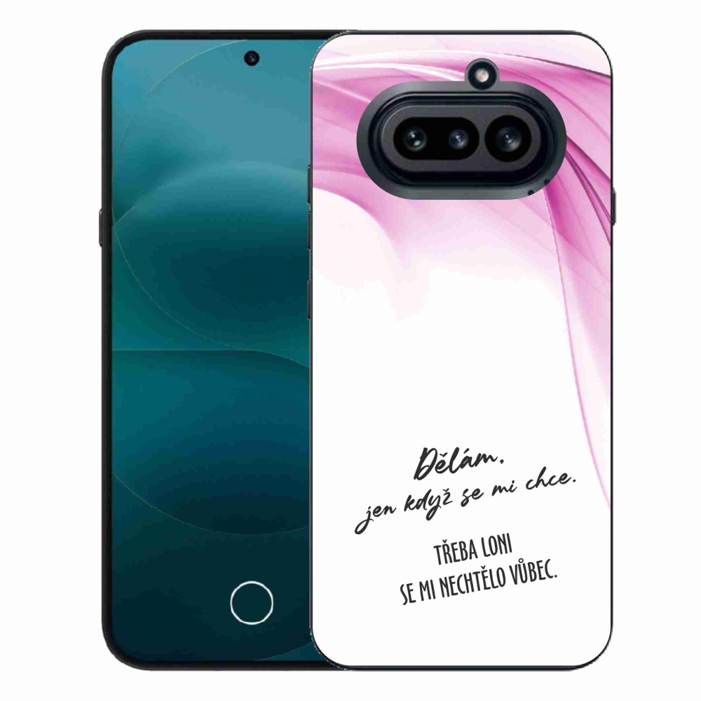 Gelový kryt mmCase na Nothing Phone (4a) - vtipný text 12 bílé pozadí