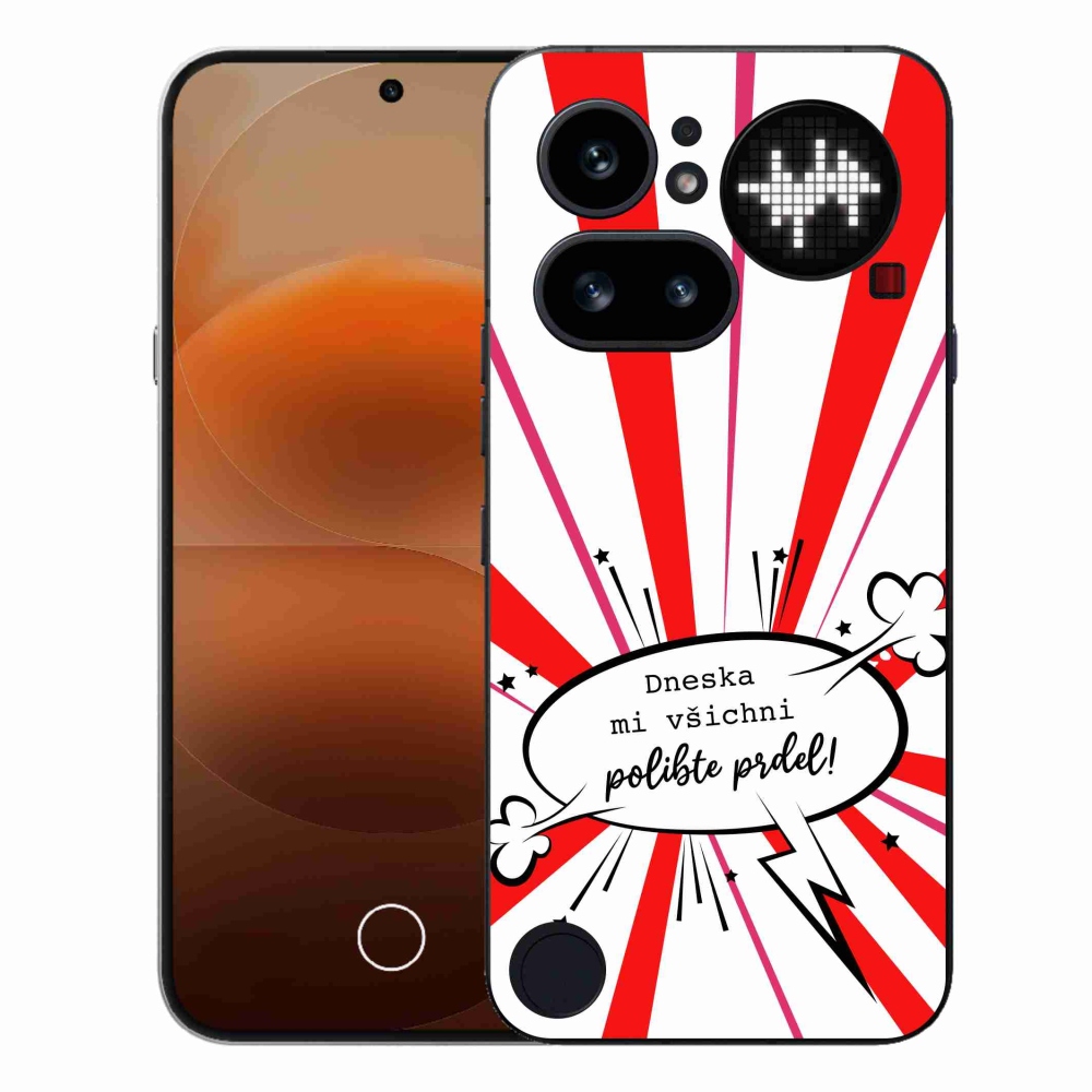 Gelový kryt mmCase na Nothing Phone (4a) - vtipný text 15 bílé pozadí