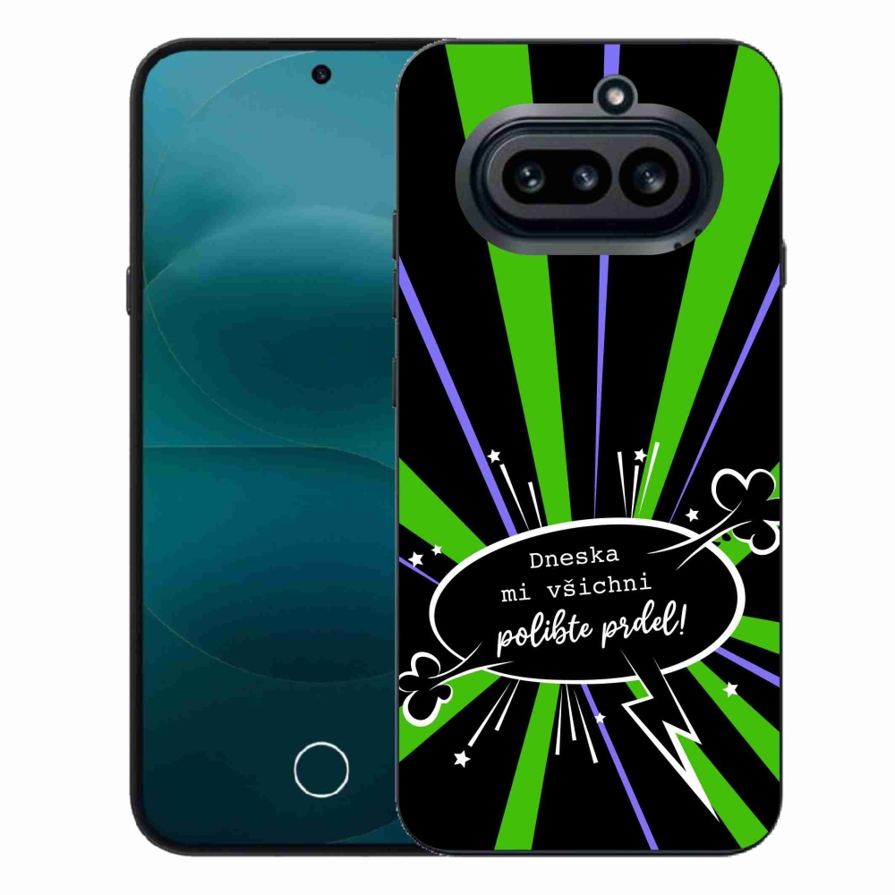 Gelový kryt mmCase na Nothing Phone (4a) - vtipný text 15 černé pozadí