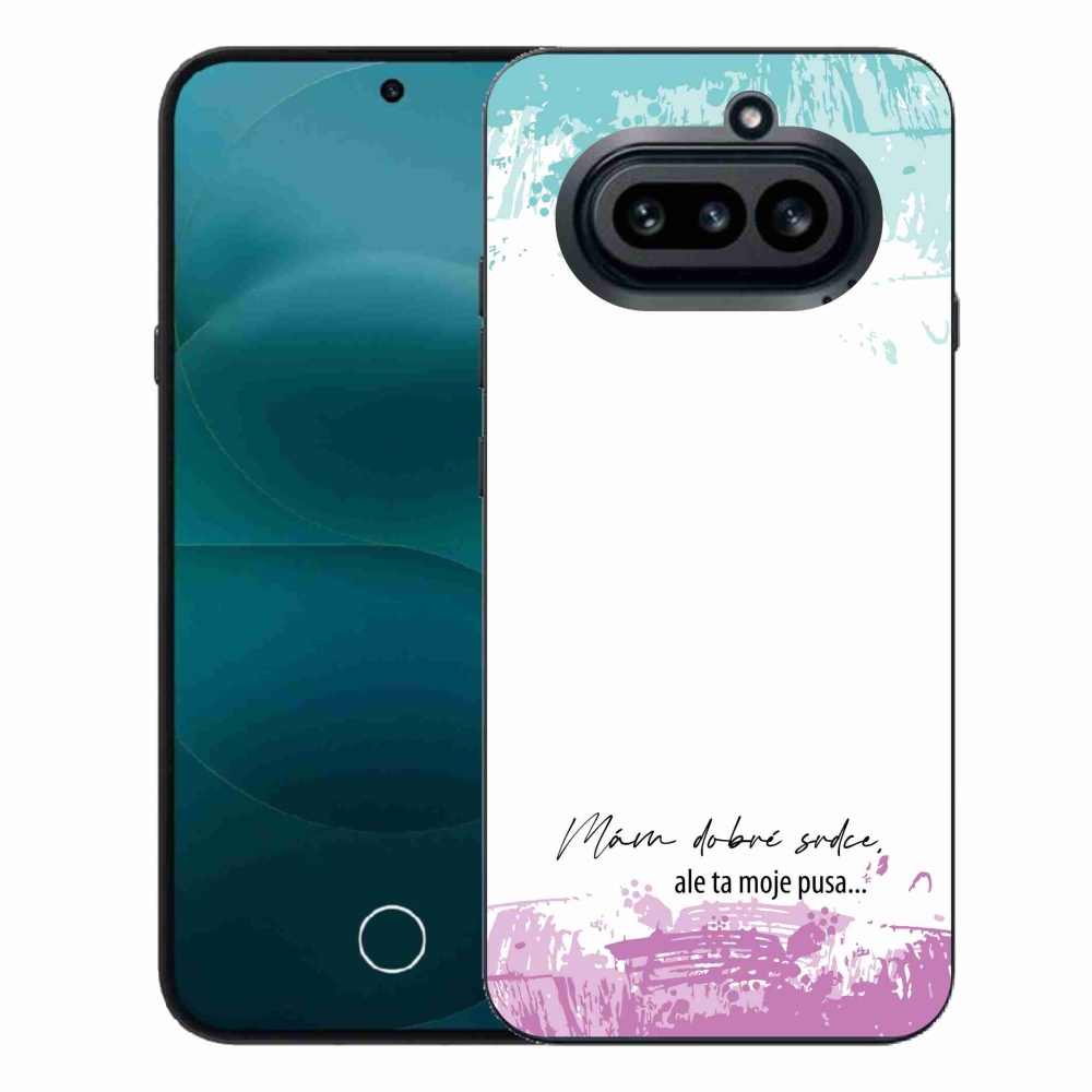 Gelový kryt mmCase na Nothing Phone (4a) - vtipný text 3 bílé pozadí