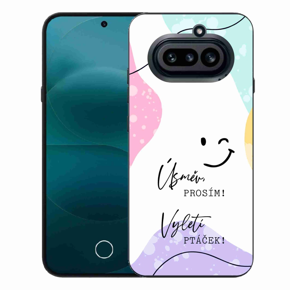 Gelový kryt mmCase na Nothing Phone (4a) - vtipný text 4 bílé pozadí