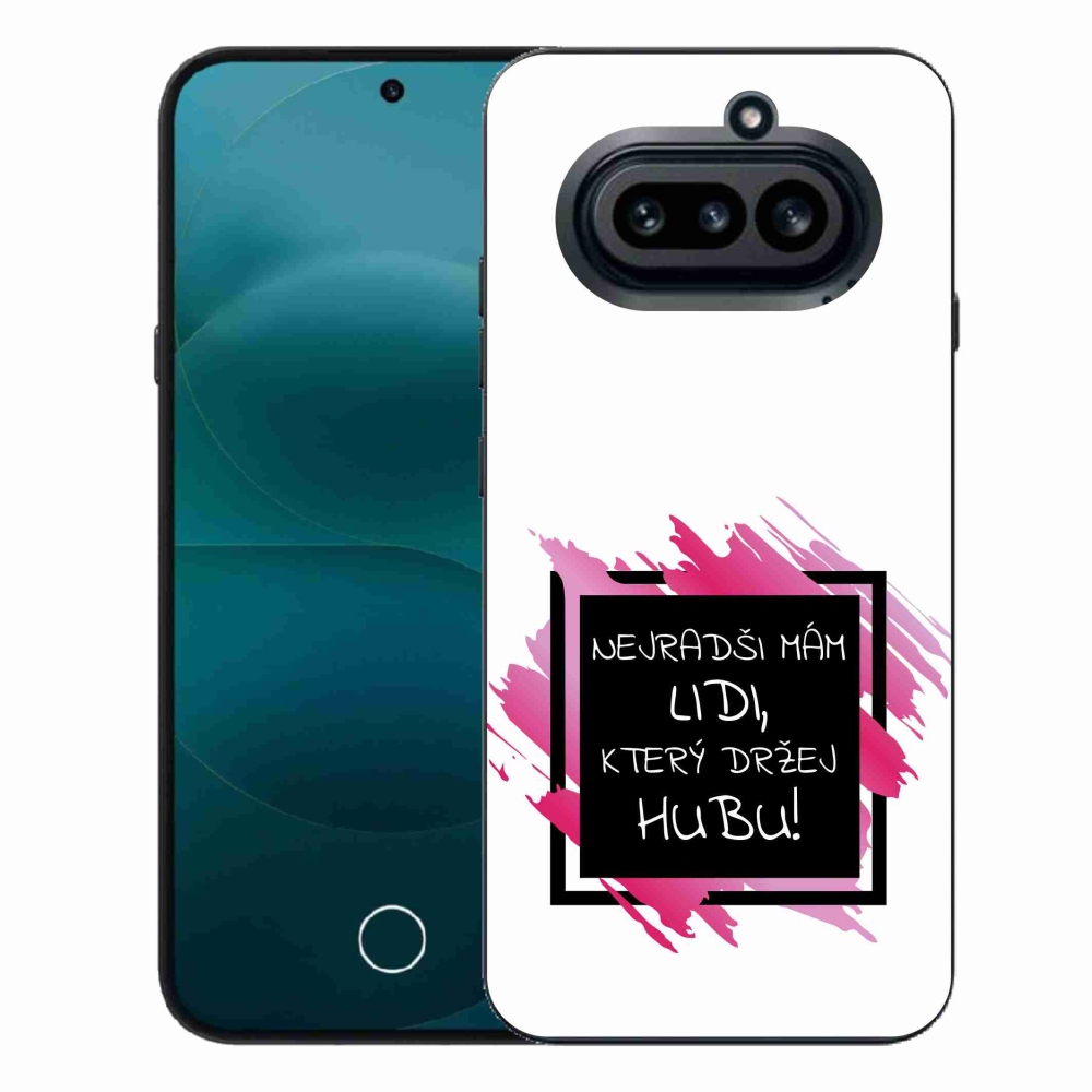 Gelový kryt mmCase na Nothing Phone (4a) - vtipný text 7 černobílé pozadí