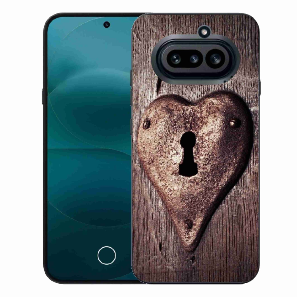 Gelový kryt mmCase na Nothing Phone (4a) - zámek ve tvaru srdce