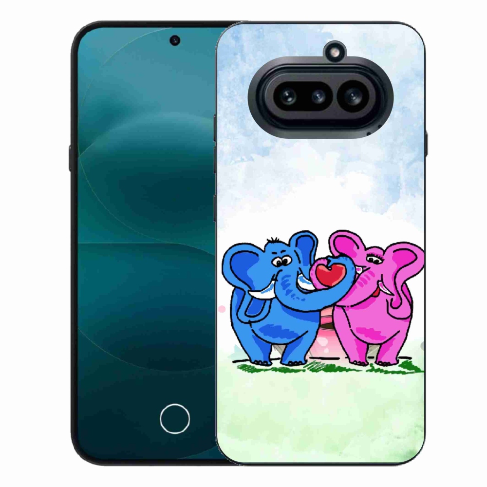Gelový kryt mmCase na Nothing Phone (4a) - zamilovaní sloni